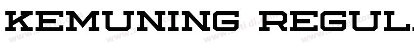Kemuning Regular字体转换